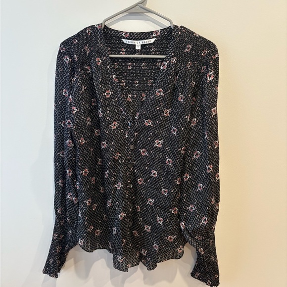 Veronica Beard Maree Silk Floral Blouse - Picture 5 of 10